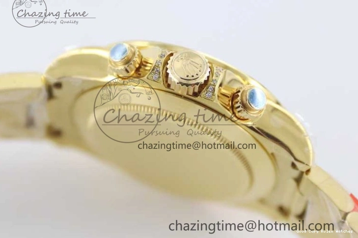 AAA Replica Watches 116595RBOW Black on A Diamonds 2406 Best YG 904L YG Dial Edition Bracelet Effortless TWF 1:1 Steel Daytona YG 0109